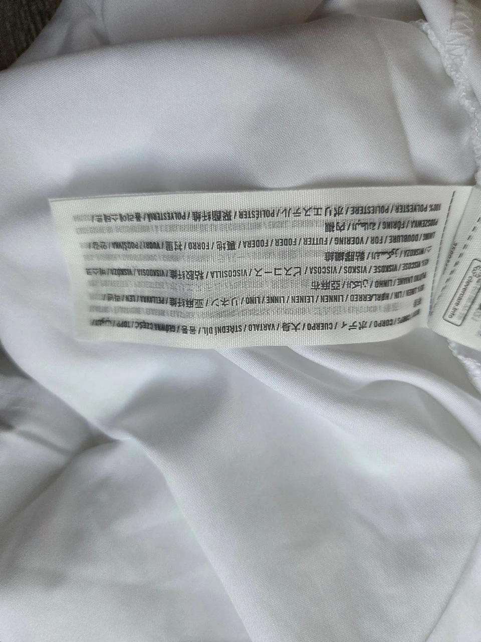 Robe bustier dos nu en mélange lin Hollister blanche Taille XS – photo 8